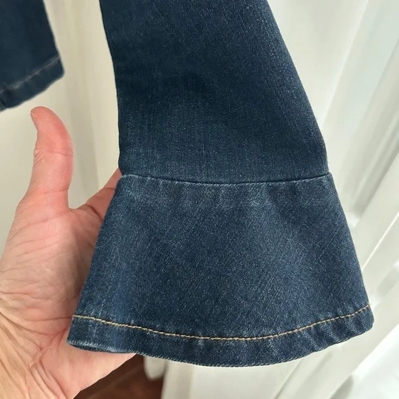 Lauren Ralph Lauren size 6 Peplum Denim Jacket - Picture 13 of 16